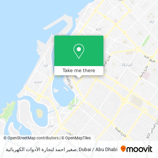 صغير احمد لتجارة الأدوات الكهربائية map