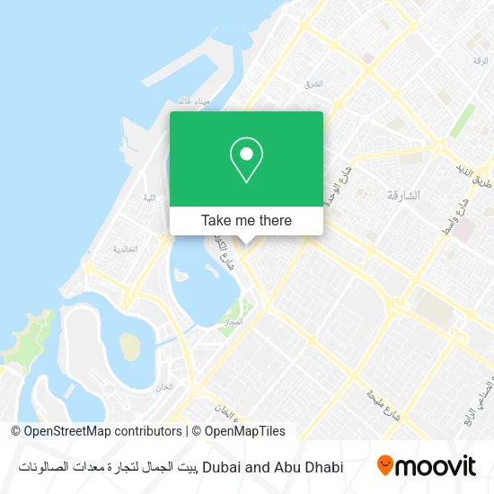 بيت الجمال لتجارة معدات الصالونات map