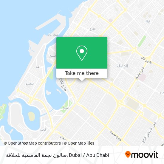 صالون نجمة القاسمية للحلاقة map