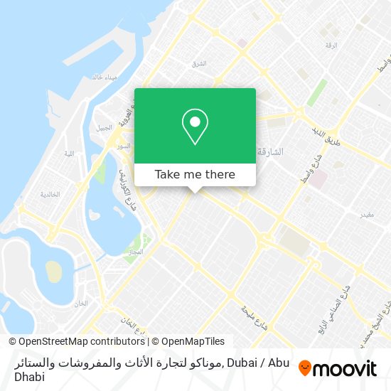 موناكو لتجارة الأثاث والمفروشات والستائر map