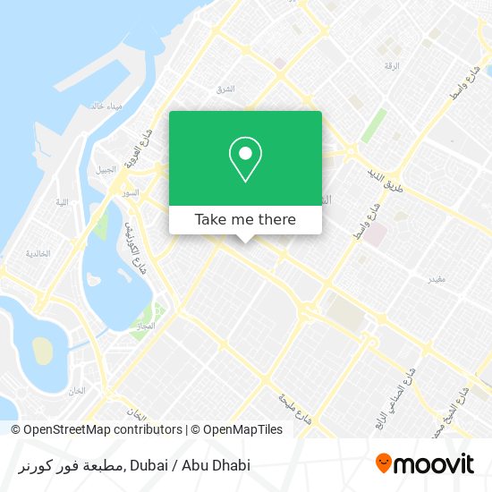 مطبعة فور كورنر map