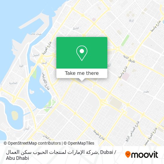 شركة الإمارات لمنتجات الحبوب سكن العمال map