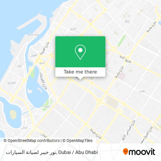 نور خيبر لصيانة السيارات map