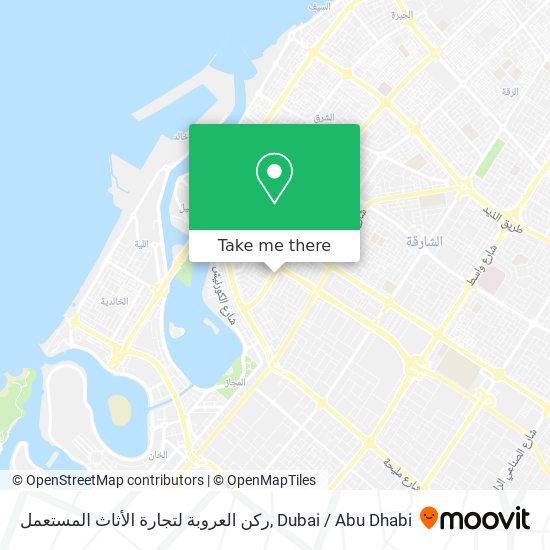 ركن العروبة لتجارة الأثاث المستعمل map