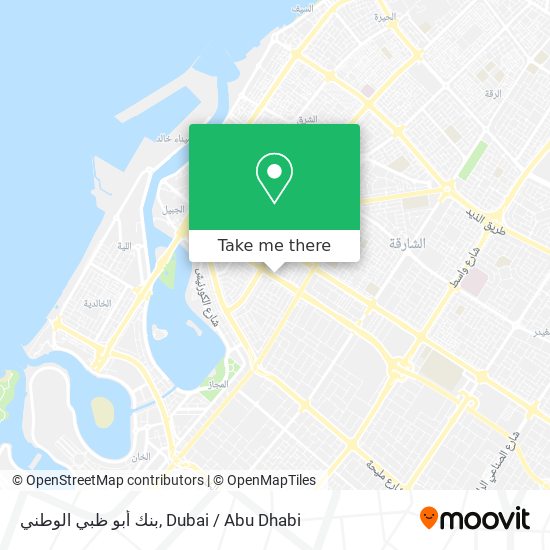 بنك أبو ظبي الوطني map