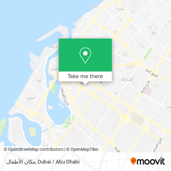 مكان الأطفال map