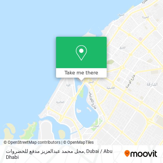 محل محمد عبدالعزيز مدفع للخضروات map