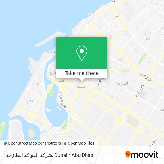 شركة الفواكه الطازجة map