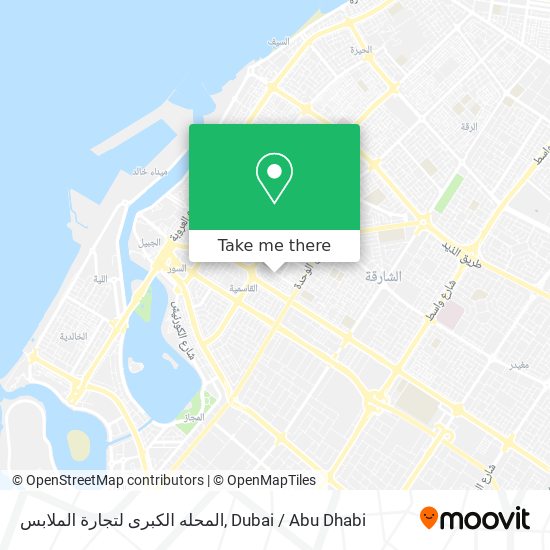 المحله الكبرى لتجارة الملابس map