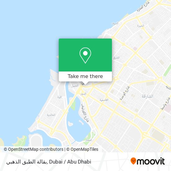 بقالة الطبق الذهبي map