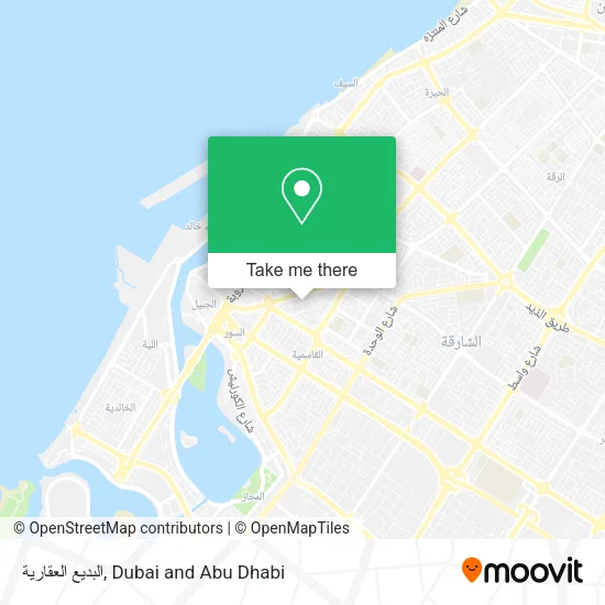 البديع العقارية map