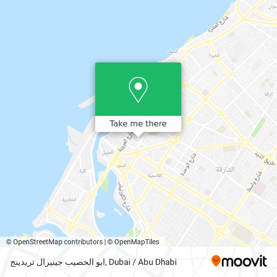 ابو الخصيب جينيرال تريدينج map