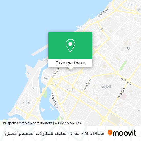 الحقيقه للمقاولات الصحيه و الاصباغ map