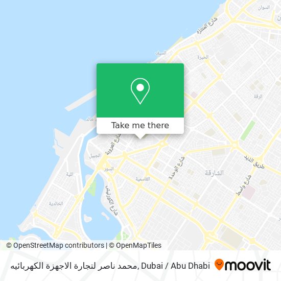 محمد ناصر لتجارة الاجهزة الكهربائيه map