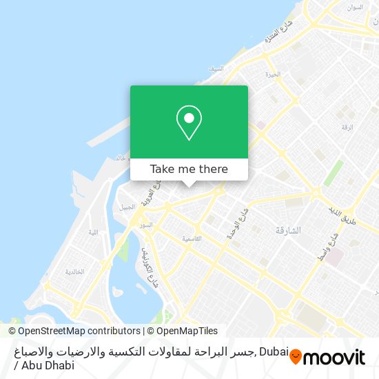 جسر البراحة لمقاولات التكسية والارضيات والاصباغ map