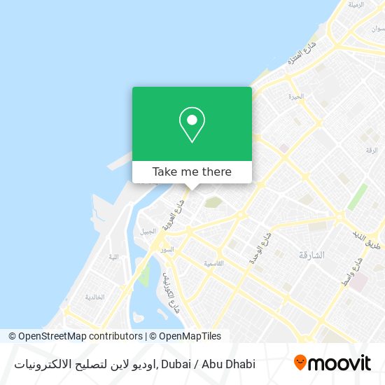 اوديو لاين لتصليح الالكترونيات map