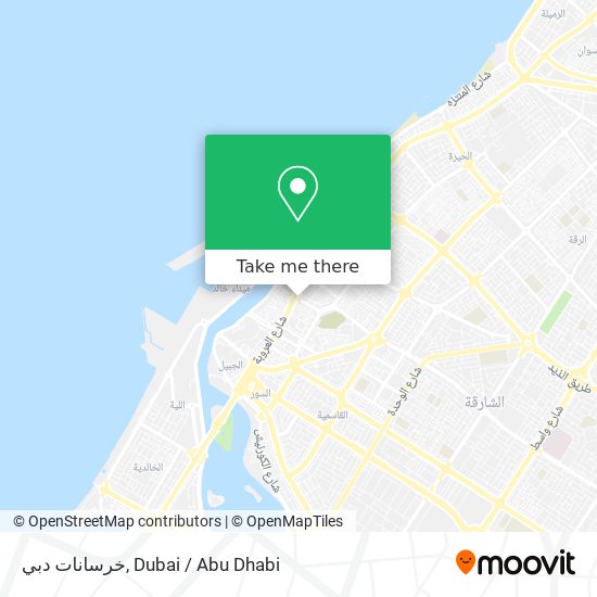خرسانات دبي map
