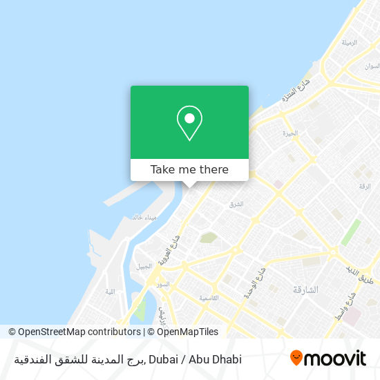 برج المدينة للشقق الفندقية map