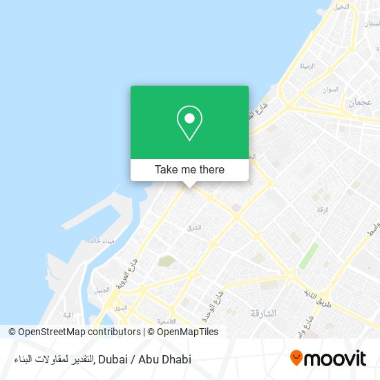التقدير لمقاولات البناء map
