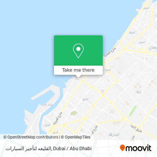 القليعه لتأجير السيارات map