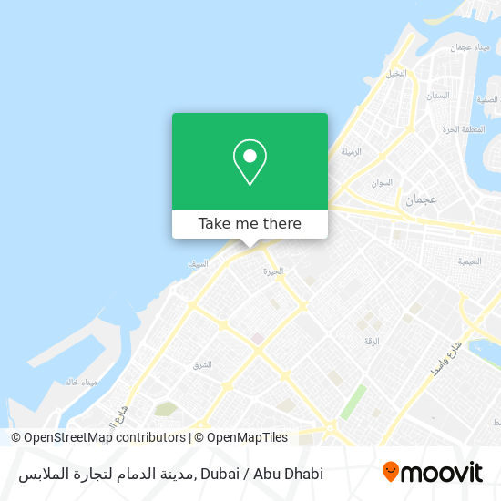 مدينة الدمام لتجارة الملابس map