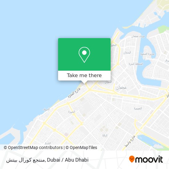 منتجع كورال بيتش map