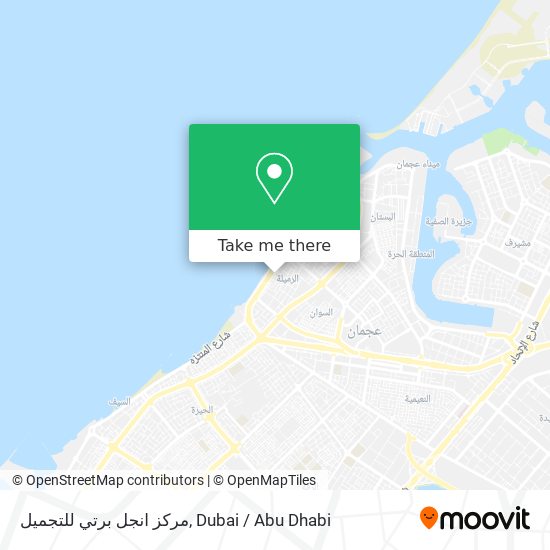 مركز انجل برتي للتجميل map