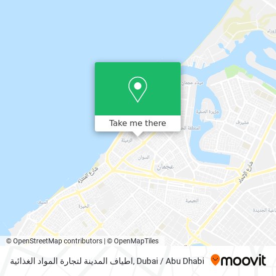 اطياف المدينة لتجارة المواد الغذائية map