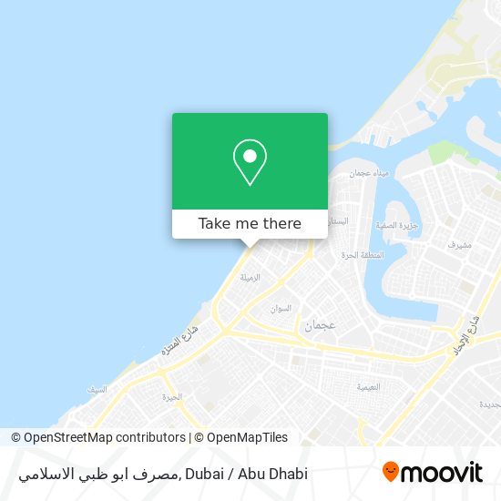 مصرف ابو ظبي الاسلامي map