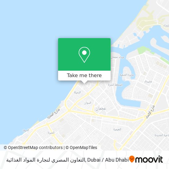 التعاون المصري لتجارة المواد الغذائية map