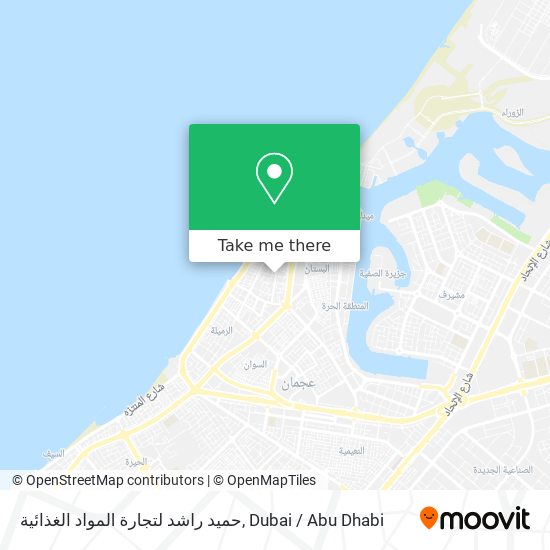 حميد راشد لتجارة المواد الغذائية map