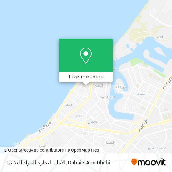 الامانة لتجارة المواد الغذائية map