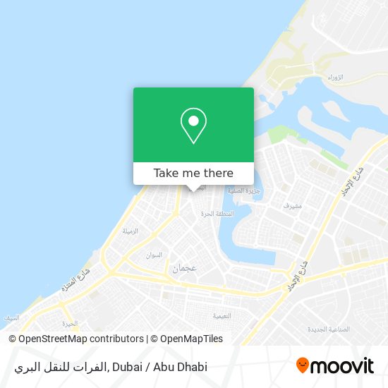 الفرات للنقل البري map