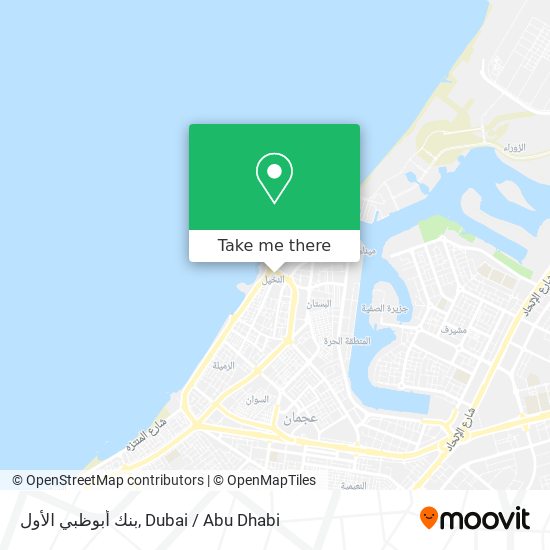 بنك أبوظبي الأول map