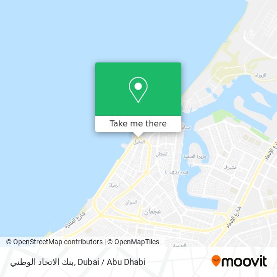 بنك الاتحاد الوطني map