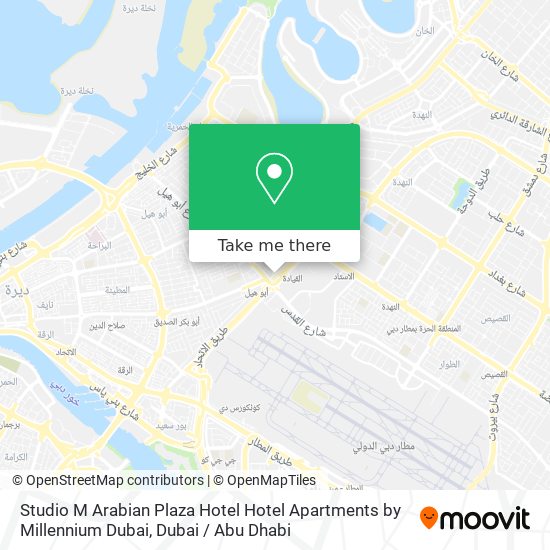 Studio M Arabian Plaza Hotel Hotel Apartments by Millennium Dubai map