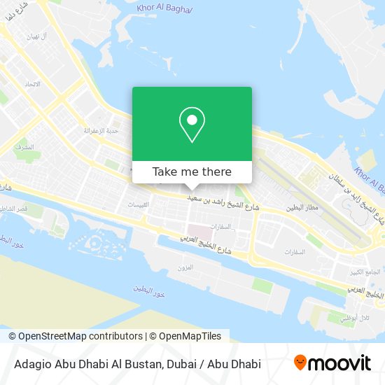 Adagio Abu Dhabi Al Bustan map