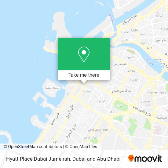 Hyatt Place Dubai Jumeirah map