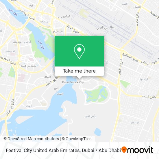 Festival City United Arab Emirates map