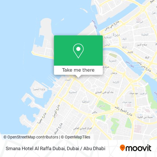 Smana Hotel Al Raffa Dubai map