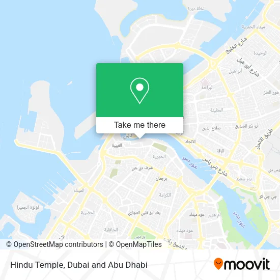 Hindu Temple map