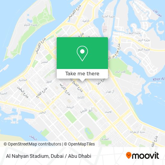 Al Nahyan Stadium map