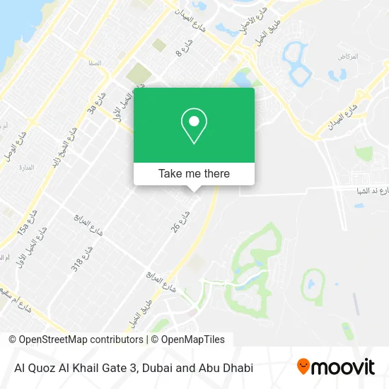Al Quoz Al Khail Gate 3 map