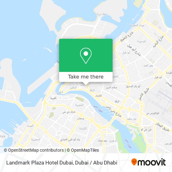 Landmark Plaza Hotel Dubai map