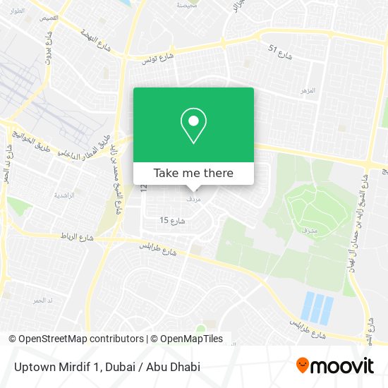 Uptown Mirdif 1 map