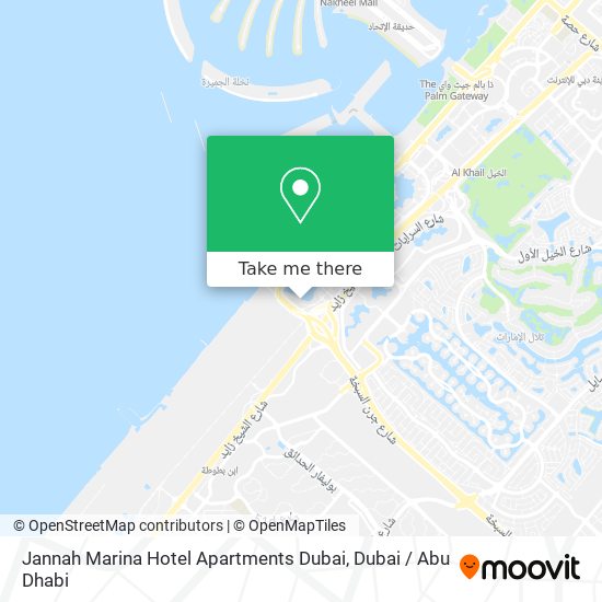 Jannah Marina Hotel Apartments Dubai map