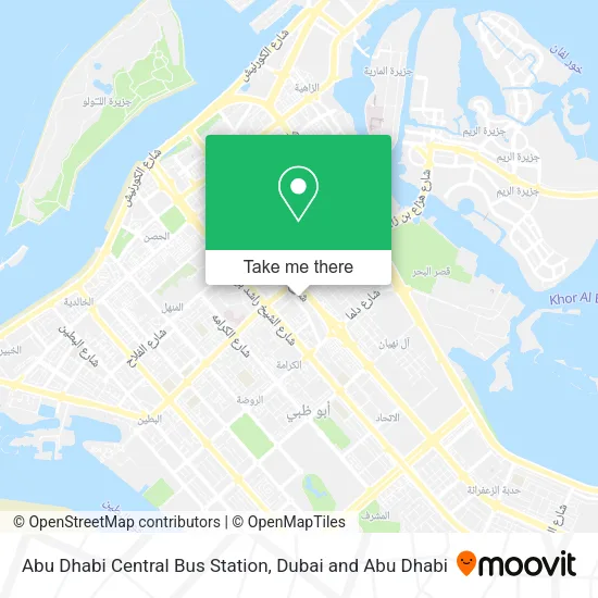 Abu Dhabi Central Bus Station map