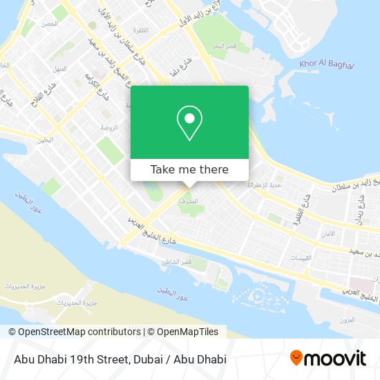 Abu Dhabi 19th Street map