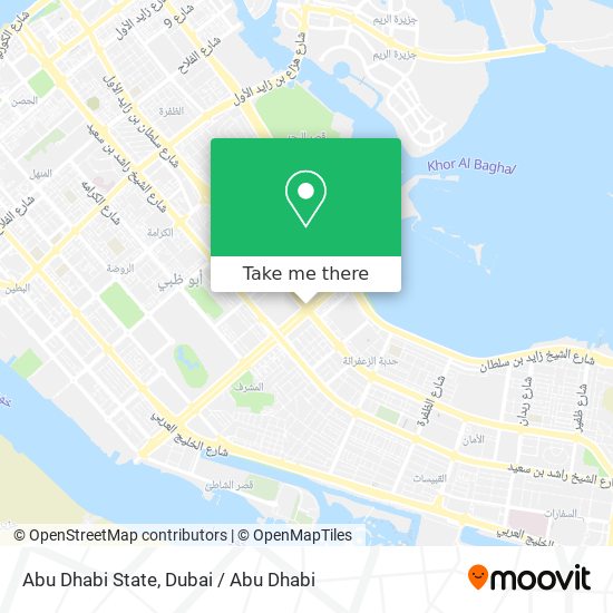 Abu Dhabi State map