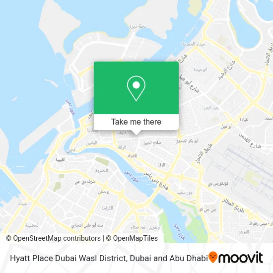 Hyatt Place Dubai Wasl District map
